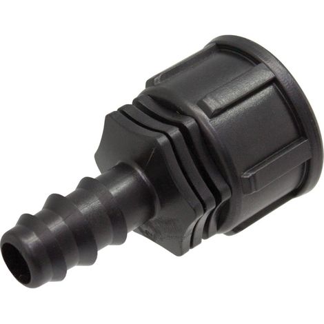 Adaptador rosca hembra ¾ - 1 pulg a tubo de goteo ø16 -12 mm (1/5)