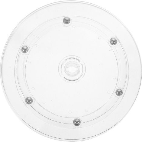 Plateau tournant pratique de 15 cm (6 pouces) avec support transparent et rotation à 360°-15X15CM (1/4)