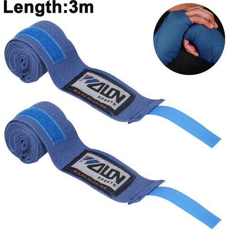 Boxbandagen – Halbelastisch mit Daumenschlaufe – 3 m oder 5 m – Für Boxen, MMA, Muay Thai – 2er-Pack (1/5)