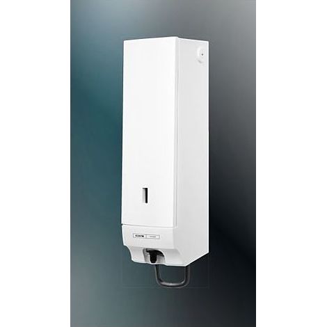 CWS Paradise Foam Slim Seifencremespender mit Schloss HxBxT 328,8x80,6x110,5mm, Weiß (1/2)