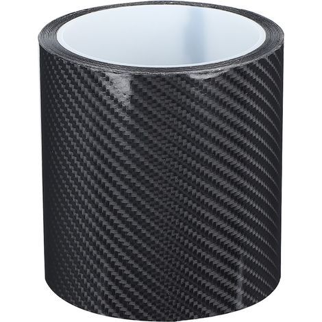 Schwarzer, kratzfester Kantenschutzaufkleber aus Kohlefaser für Autotüren (10 cm x 3 Meter) (1/5)