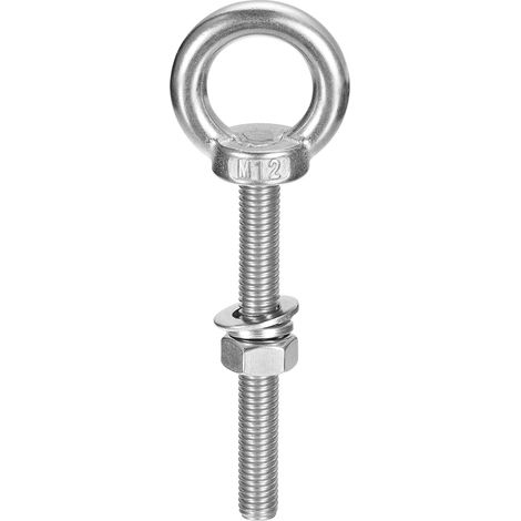M12x100mm 304 Inox Acier Épaulement Levage Anneau Œil Boulon (1/5)