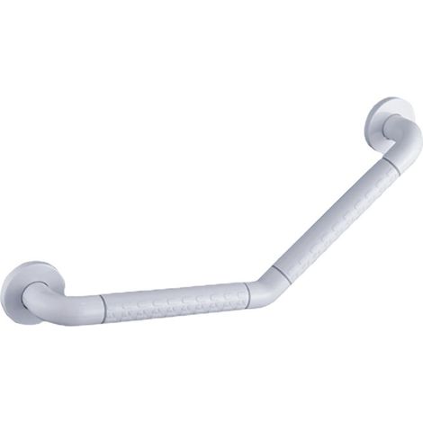 135° Barre D'appui Douche pour Baignoires Acier Inoxydable PVC Barre de Maintien pour Handicapés et Les Personnes âgées WC 25 25cm