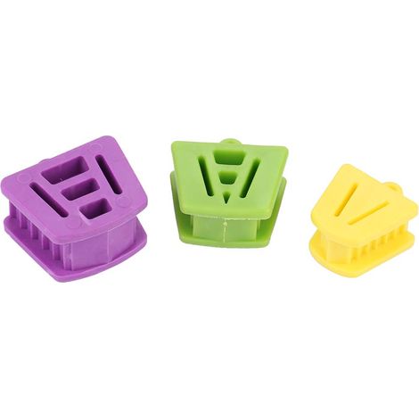 3-teiliges Mundstück in verschiedenen Größen, Beißöffner, Zahnarztmaterial, intraorales Hilfsmittel zur Mundhygiene (1/5)