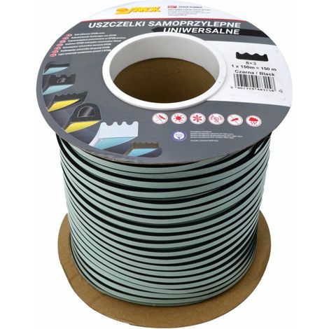 Stomil-sanok Dichtung DGP 8x3 mm Schwarz 150m