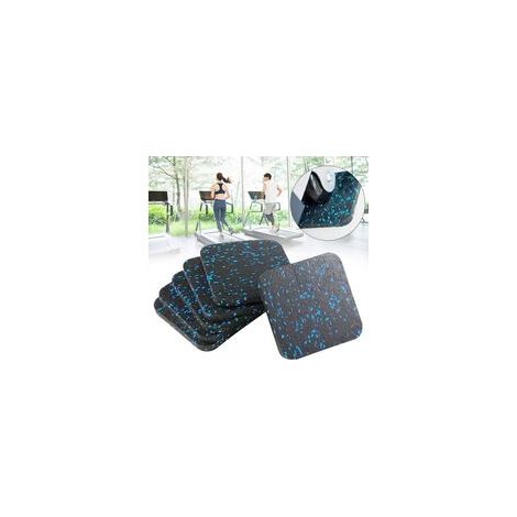 Tapis absorbant les chocs, 6 pièces, isolation phonique anti-vibrations pour tapis de course (1/5)