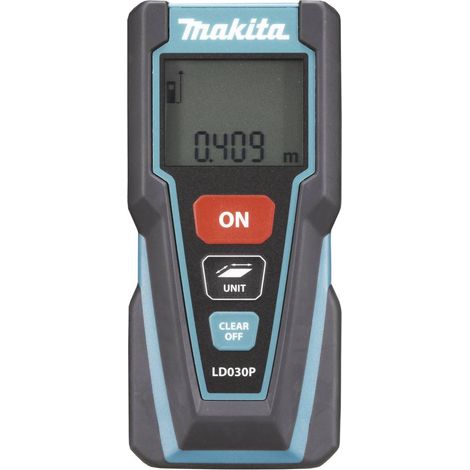 Makita – Télémètre laser 30m LD030P – Précision 2mm – Classe IP54 – Pour chantiers humides et terrains accidentés (1/5)