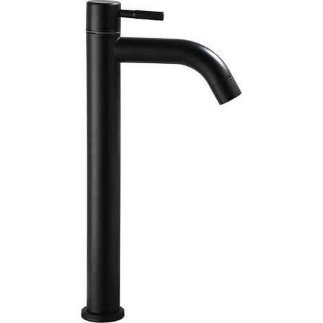 Grand robinet de lavabo (noir) (1/4)