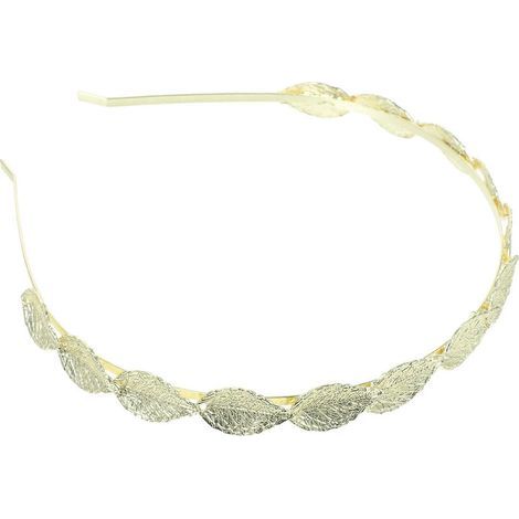 Brauttiara im Blattstil / Haarspangen / Haarband / Haarschleife (gold) - Gold (1/4)
