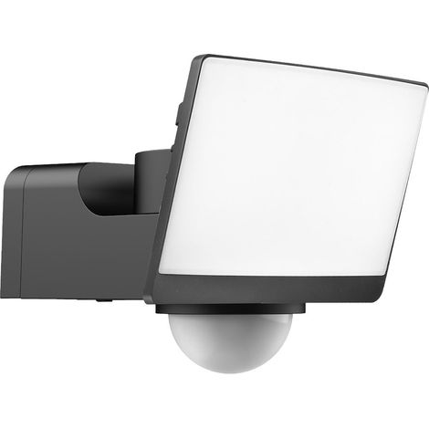 LED Flutlicht 30W neutrale Farbe 2000lm PIR Bewegungsmelder schwarz IP54 DAVOS Milagro