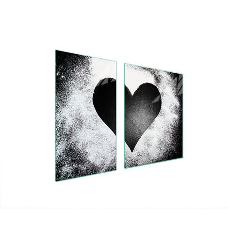 PLATO DE VIDRIO Y TABLA DE CORTAR 100x52 CORAZÓN (1/5)