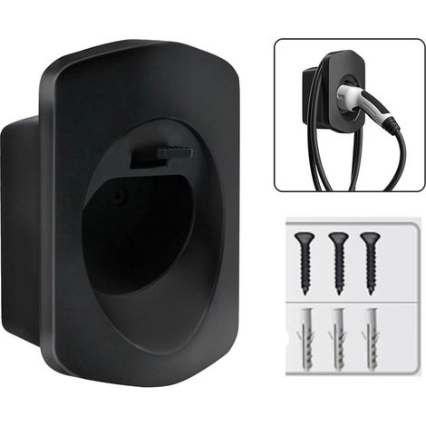 Typ-2-Ladekabelhalterung für Elektroautos – Wandmontage für IEC-62196-2-Ladekabel – Für den Innen- und Außenbereich geeignet – 1 Stück (1/5)