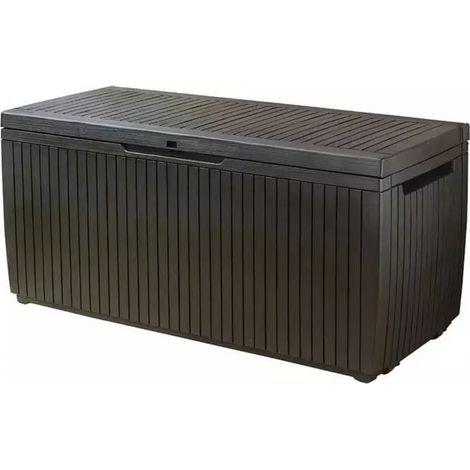 Box Keter da giardino in resina marrone. Baule porta (1/10)