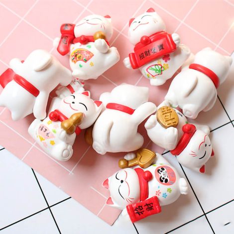 Mini-Magnete aus PVC mit Glücksbringern für Kuchen, kreatives Geschenk, Geburtstagsgeschenk, Auto- oder Kühlschrankdekoration (8er-Set). (1/5)