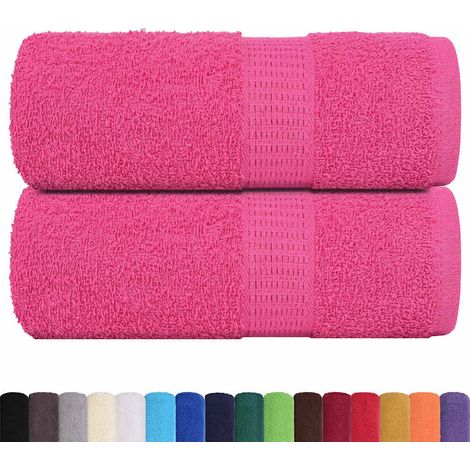 Serviettes de toilette FROGN 2 pièces Rose 30x30 cm 360 g/m²
