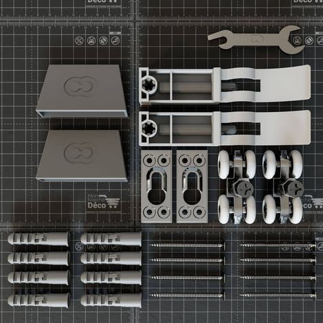 Kit Quincaillerie - Rail Coulissant Coulicool