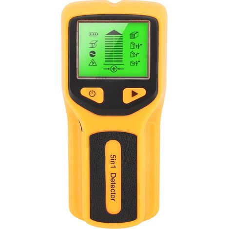 Rilevatore di fascio 5 in 1 ad alta sensibilità con display LCD digitale e microprocessore intelligente per legno, cavi CA, travi metalliche, travetti e tubi. (1/5)