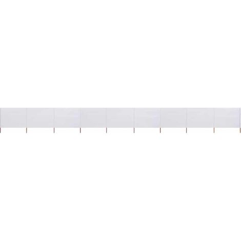 9-teiliges Windschutzgewebe 1200 x 120 cm Sandweiß