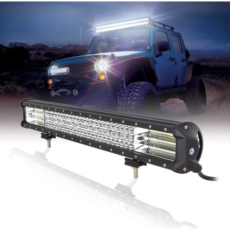 23 Pouces 59 cm 570W Barre de Led 4x4, Straight Led Light Bar  Longue Portee Barre Lumineuse 12V 24V Etanche Rampe pour Offroad Voiture Véhicules Camion SUV ATV, 6000K Feu Antibrouillard (1/5)