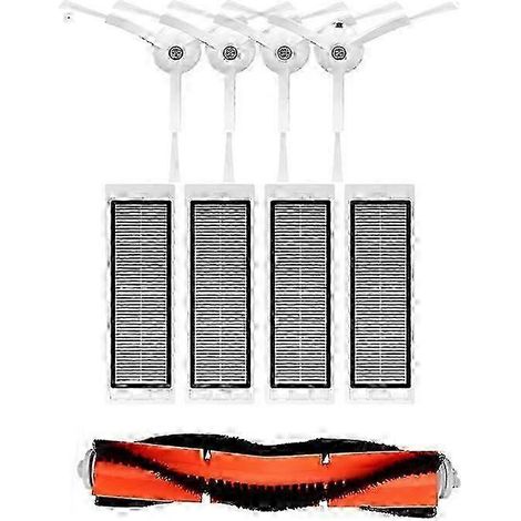 Para Mi Robot Vacuum 1/1S SDJQR01RR SDJQR02RR SDJQR03RR E3, S4, S4 Max, S5 Filtro de cepillo lateral principal SZRH AJ (1/4)