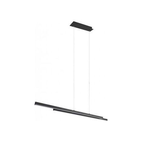 Lámpara suspensión Reality ODIO negro mate 150 cm