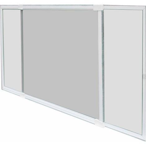 EDM – Moustiquaire extensible blanche 50 x 142 cm – Protection efficace contre les insectes – Installation sans perçage – Fibre de verre et aluminium (1/5)