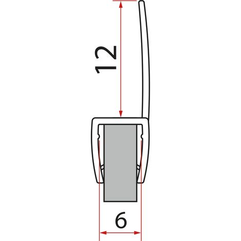 Joint vertical entre verre 6mm