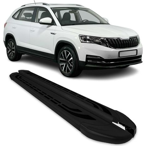 Marchepieds Latéraux Pédale pour Skoda Kamiq 2020-2025 Aluminium Noir 2X (1/5)