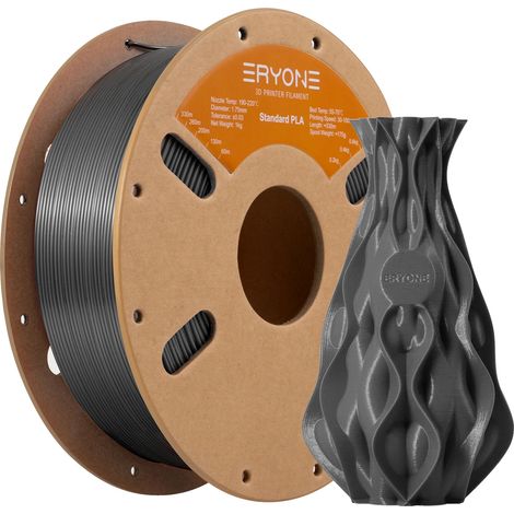 Filamento 3D, alta qualità, design anti-groviglio, filamento grigio (1/2)