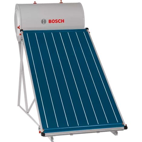 Junkers Bosch – Système de thermosiphon solaire 150 L – Capteurs en aluminium et acier inoxydable – Installation sur toits plats et inclinés