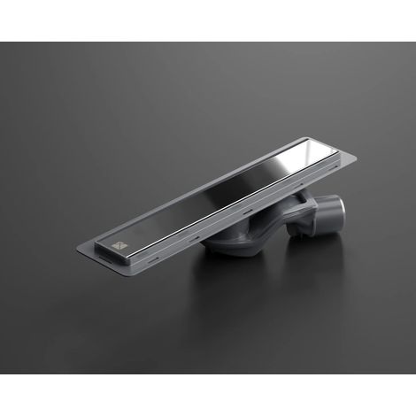 Bonde linéaire, noir brillant Siphon à 360° 61 l/min 40 cm (1/5)