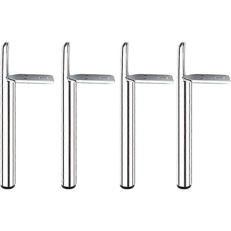 Quatre pieds en métal, adaptés aux armoires, meubles de rangement, supports TV, tables de chevet et autres meubles. 5 modèles disponibles. (1/5)