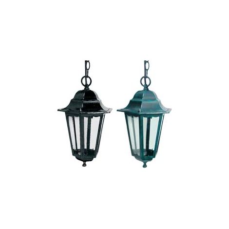 LANTERNA CON CATENA MODELLO BERLINO 100w IP44 mm.230x230x1026h. colore nero SYNTESY