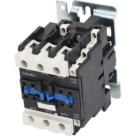 Wechselstrom-Schützspule, Hilfsschalter (1 Öffner, 1 Schließer), Hauptschalter (3 Öffner), Motorstromversorgung, Steuereinheit, Kontrollleuchten, 65 A, 50 Hz, 380 V (1/5)