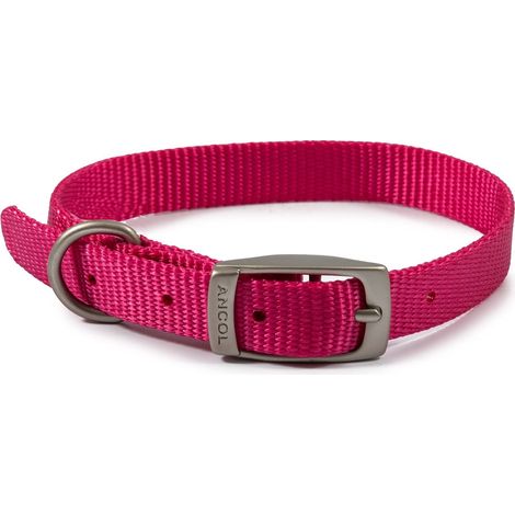 Ancol Nylon Dog Collar Raspberry - 12 - 206476 (1/5)
