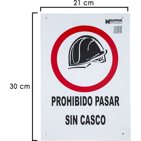 Cartello Divieto di transito senza casco 30x21 cm.