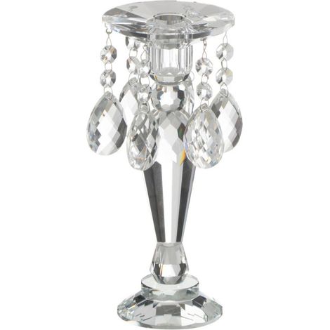 Chandelier Design en Cristal "Louise" 23cm Transparent (1/4)