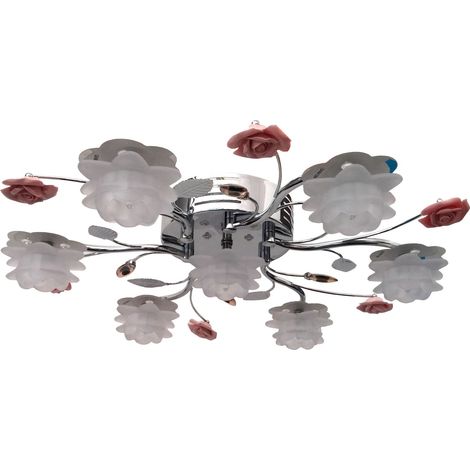 Lampadario LED alogena plafoniera fiori telecomando luce lampada 20W G9