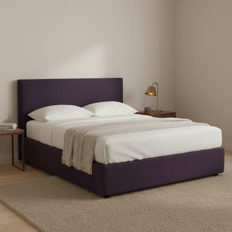 Cama Plaza y Media Redditch, Desenfundable, Hecho en Italia, Violeta (1/3)