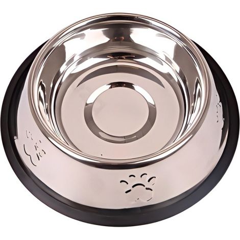 Gamelle Base Anti-Bruit Anti-Dérapante pour Chien et Chat (1/2)