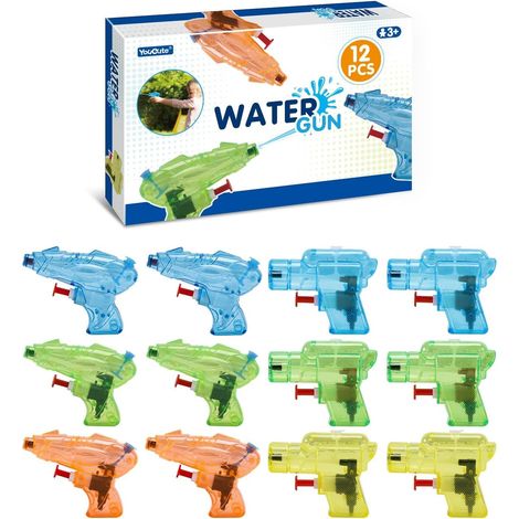 12 x Children's Miniature Water Pistols and Water Rifles Outdoor Beach Pool Game (1/5)
