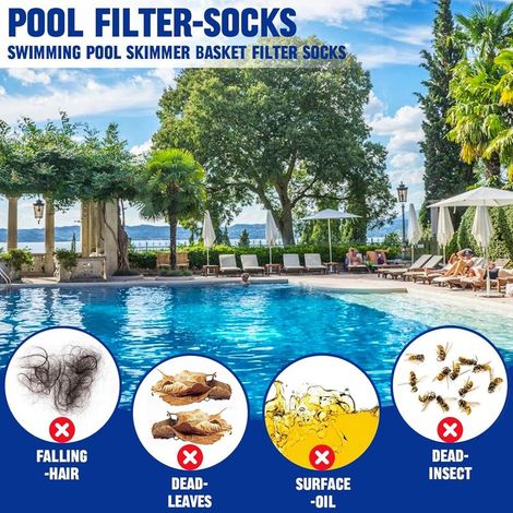 Chaussettes de piscine 30 pièces filtre Skimmer Pool Elastic Pool Skimmer Chaussettes pour panier Skimmer Pool (1/2)
