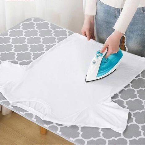 Tapis de repassage portable et épais, compatible avec les machines à laver et les sèche-linge, protège les vêtements, peut remplacer une table à repasser, pour un usage domestique. (1/5)