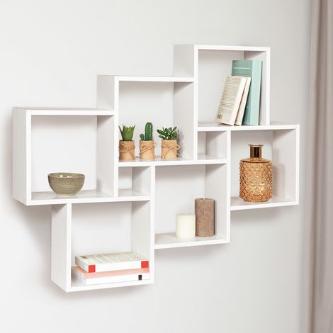 Estantería de pared blanca de dos posiciones LUCAS