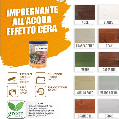 0,75 Lt Impregnante a base d'acqua cerato Noce ( + â‚ 7,90 ) (1/2)