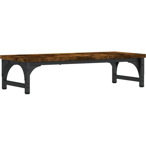 Support de moniteur chêne fumé 55x23x14 cm bois d'ingénierie (1/5)