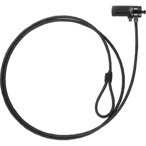 Cable Seguridad Portatiles Combinacion Negro Tooq Tqclkc0015-g (1/5)