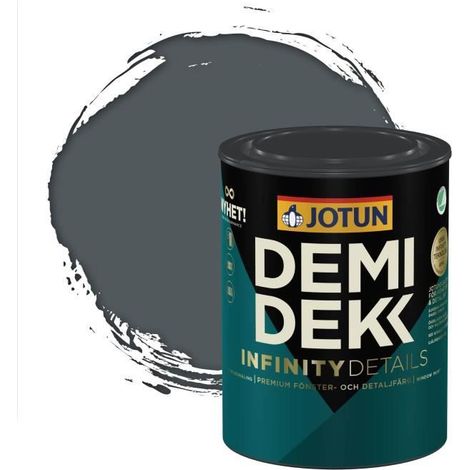 JOTUN - Peinture Bois, Lasure Opaque Satinée - RAL 7011 - Gris Fer - 0,75L (1/2)