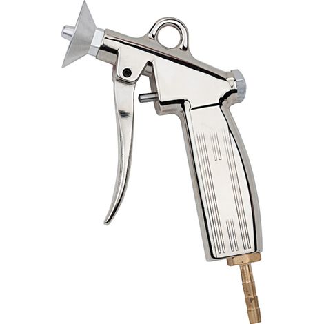 Riegler Blaspistole, Schutzschild, Alu-Druckguss vernickelt, Tülle LW 6 (1/2)