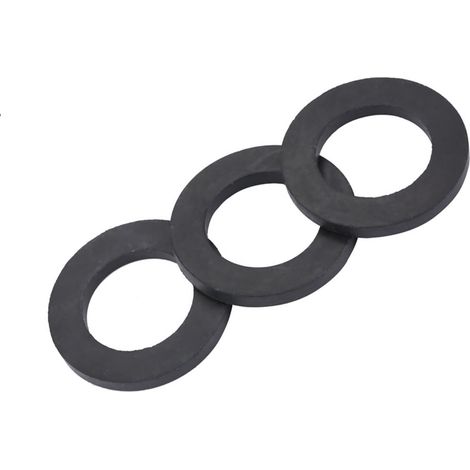 12pcs Joints en Caoutchouc Plats et Toriques de Remplacement pour Connecteur de Tuyau d'Eau Robinets et Pommeau de Douche 1 Zoll Étanches Durables Résistants à l'Usure pour Salle de Bain Cuisine (1/5)